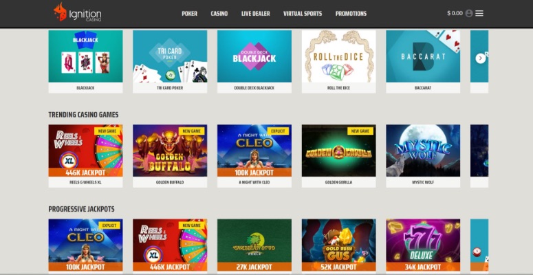 Ignition Casino Games